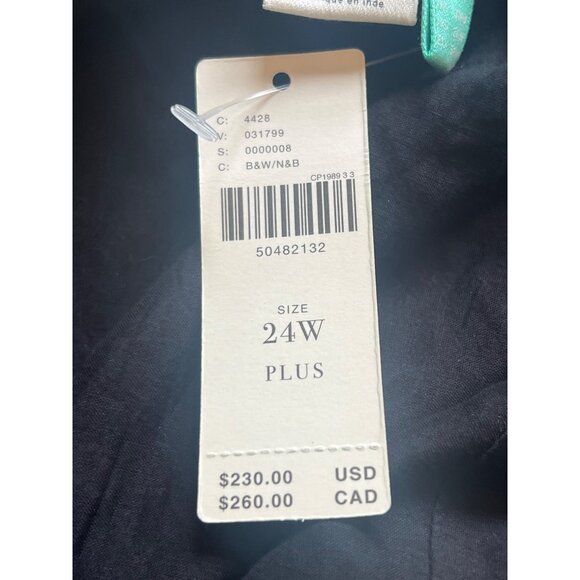 Anthropologie Off The shoulder Marisol Black White Maxi Dress Ruffle 2W4 NWT - Picture 9 of 10